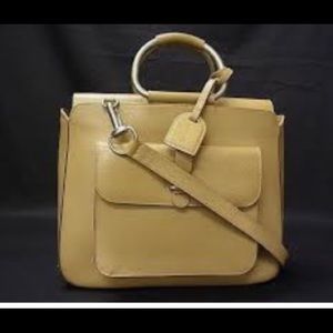 Authentic Gucci Leather 2 way‎ Shoulder Hand Bag